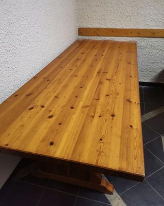 Fratino in legno massello 250x120 con cassapanca