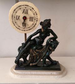 Scultura Arianna Sulla Pantera Resina Marmo Orolog