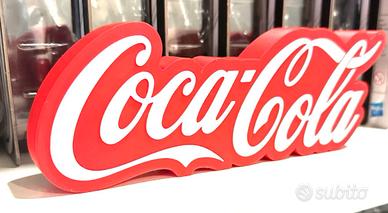 Logo Coca-Cola in Plastica 3D
