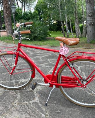 Bicicletta da uomo rossa Holland Crown