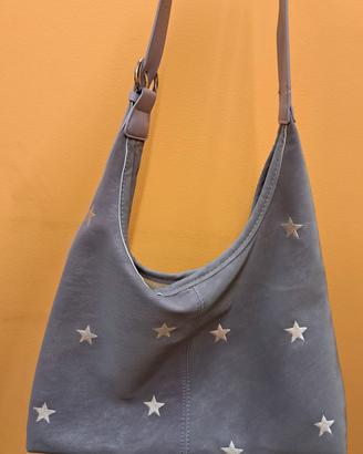 Borsa lilla con stelle