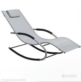 Lettino dondolo da giardino