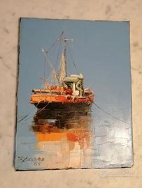 Tela 30x40 "La Barca - Antonio Di Viccaro