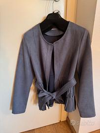 giacca effetto camoscio 