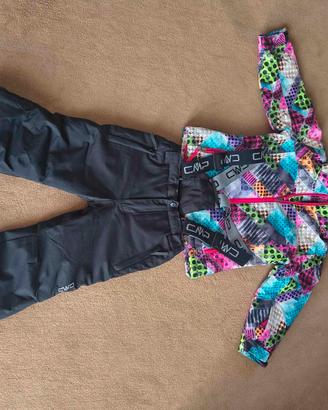 Completo da sci più guanti per bambini 4/5 anni