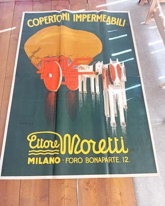 manifesto pubblicitario  Moretti 
