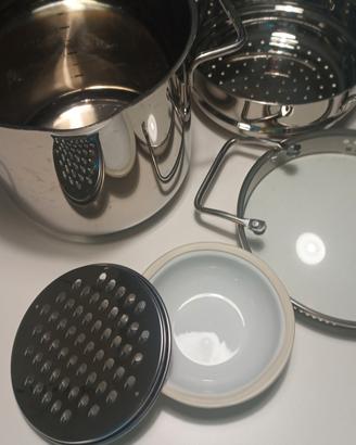 Pentola/spaghettiera/vaporiera Berghoff con grattu