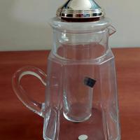 caraffa vetro argento