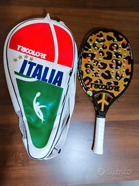 Racchetta Beach Tennis Tricolore Glitter