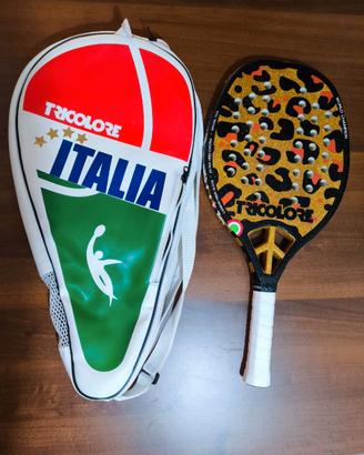 Racchetta Beach Tennis Tricolore Glitter