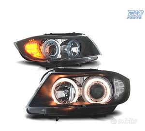 FARI BMW E90 91 05-08 ANGEL EYES HALOGENO LED FOND