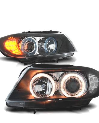 FARI BMW E90 91 05-08 ANGEL EYES HALOGENO LED FOND