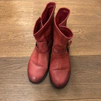 Stivaletti in pelle rossi