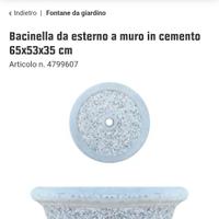 fontana a bacinella più rubinetto in ottone da est