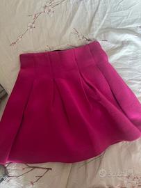 Gonna PLEASE tessuto scuba fuxia