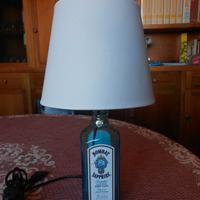 Lampada artigianale bottiglia Bombay Sapphire