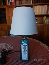 Lampada artigianale bottiglia Bombay Sapphire