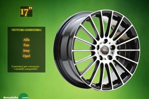 Cerchi in Lega Avus 17" Opel Alfa e altre