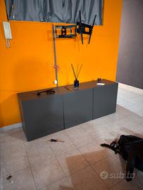 Mobile besta ikea grigio