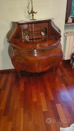 Secrétaire il legno intarsiato