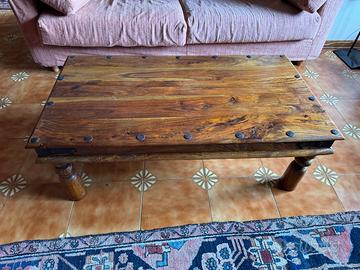 Tavolino da caffè in legno massello