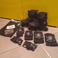 Rollerblade Oxelo numero 39 con protezioni, nuovi