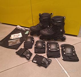 Rollerblade Oxelo numero 39 con protezioni, nuovi