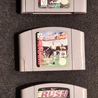 Lotto di 3 giochi Nintendo 64