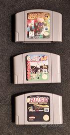 Lotto di 3 giochi Nintendo 64