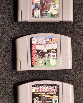 Lotto di 3 giochi Nintendo 64