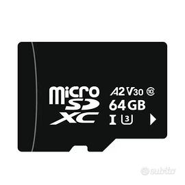 Micro SD 64GB Classe 10 UHS-I Scheda Memoria