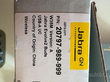 Auricolari Wireless Jabra Evolve2 Buds