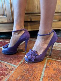 Scarpe Casadei camoscio 12cm