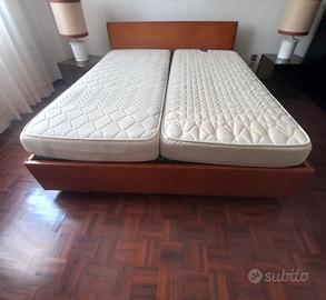 letto matrimoniale in pelle