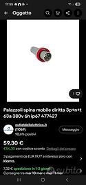 Palazzoli spina mobile diritta 