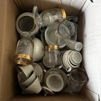 servizio in porcellana e oro zecchini