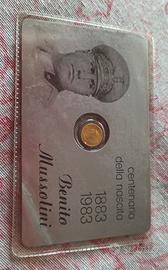 Moneta centenario Mussolini