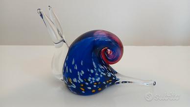 Lumaca in vetro tipo Murano produzione Ceca.