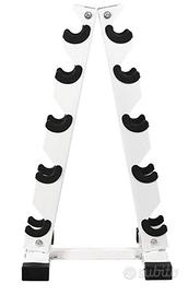 Supporto per manubri pesi palestra rastrelliera