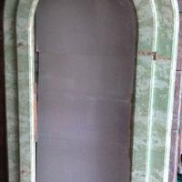 Porta con telaio 18° secolo gessata e dipinta