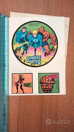Adesivo Fantastici 4 allegato del n. 232 del 1980