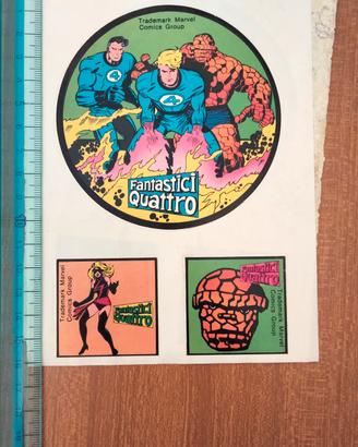 Adesivo Fantastici 4 allegato del n. 232 del 1980