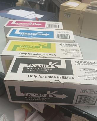 KIt Toner TK-540 nuovi originali Kyocera FS-C5100