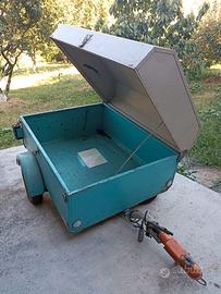Carrello appendice epoca 1975 con coperchio rigido
