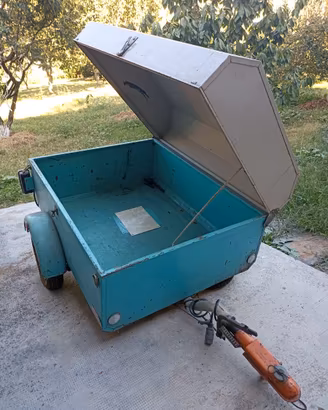 Carrello appendice epoca 1975 con coperchio rigido