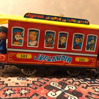 Tram giocattolo in latta anni 70