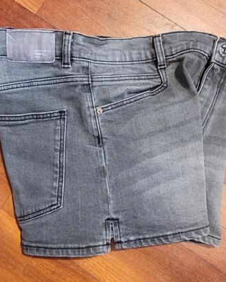 Zara Kids Shorts denim grigio bambina 13-14 anni