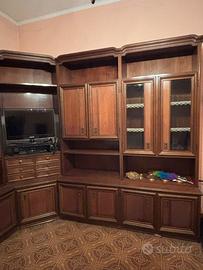 mobile soggiorno in noce