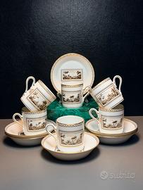 6 Tazze Caffe Ginori Fiesole Nuove