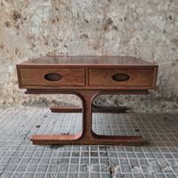 Tavolino palissandro design Frattini per Bernini